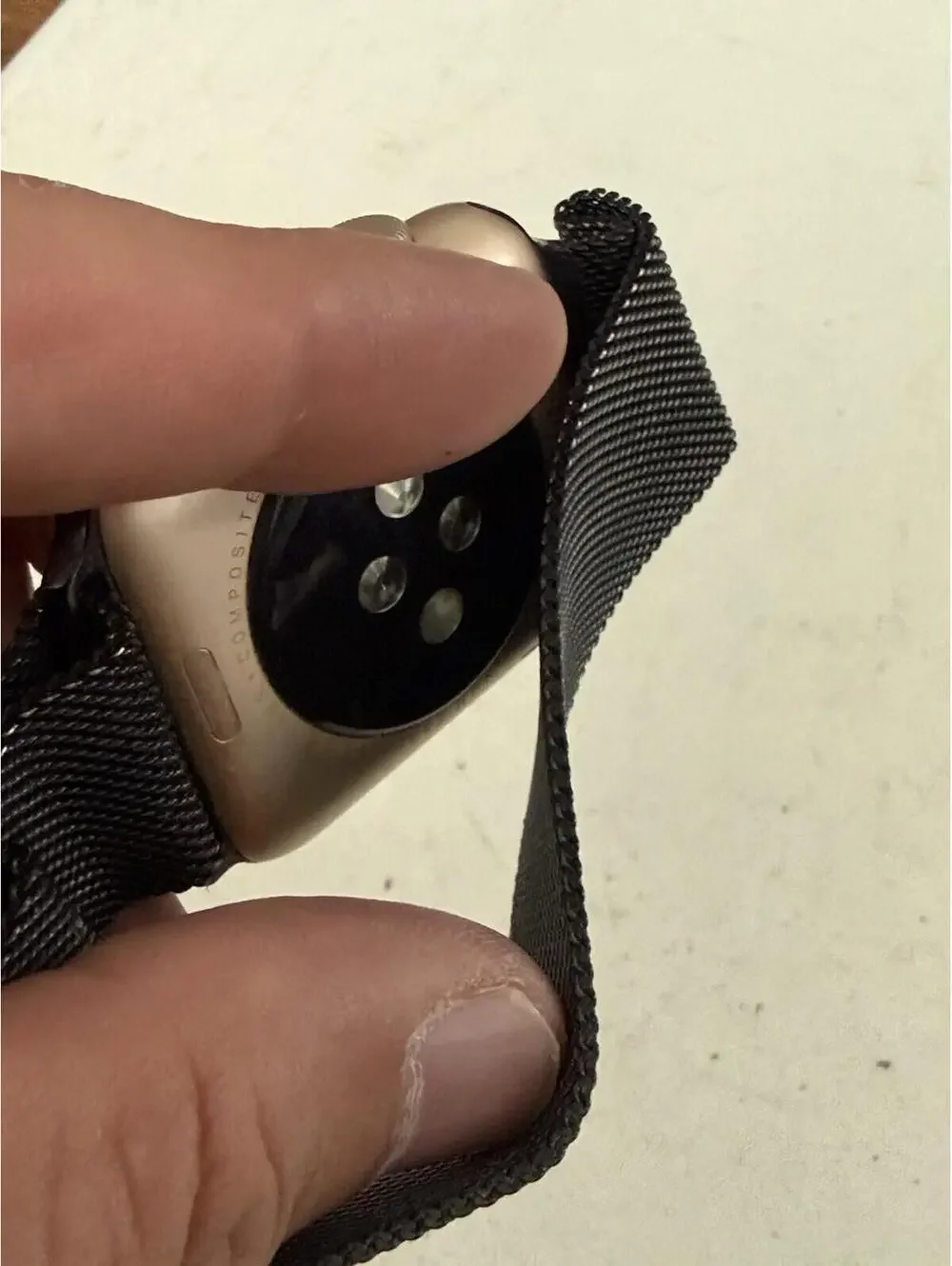 Apple Watch Series 1 42mm with Band  ( Parts Only )  Apple Logo Flashing Red